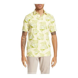 SOSIK Golf Print Short Sleeve Polo NWOT